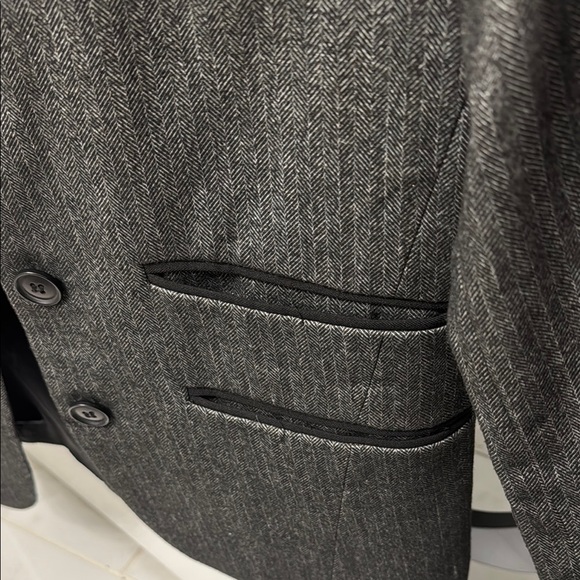 H&M Gray Herringbone Blazer - Picture 3 of 7